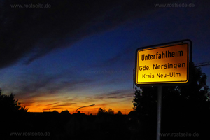 Unterfahlheim Ortsschild